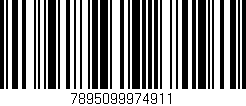 Código de barras (EAN, GTIN, SKU, ISBN): '7895099974911'