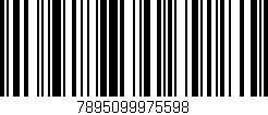 Código de barras (EAN, GTIN, SKU, ISBN): '7895099975598'