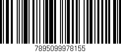 Código de barras (EAN, GTIN, SKU, ISBN): '7895099978155'