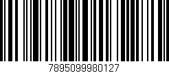 Código de barras (EAN, GTIN, SKU, ISBN): '7895099980127'