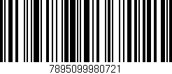 Código de barras (EAN, GTIN, SKU, ISBN): '7895099980721'