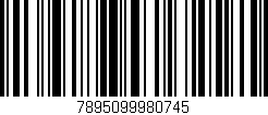 Código de barras (EAN, GTIN, SKU, ISBN): '7895099980745'