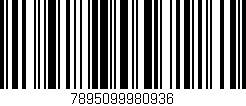 Código de barras (EAN, GTIN, SKU, ISBN): '7895099980936'