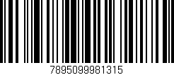 Código de barras (EAN, GTIN, SKU, ISBN): '7895099981315'