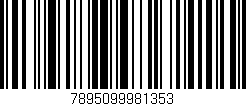 Código de barras (EAN, GTIN, SKU, ISBN): '7895099981353'