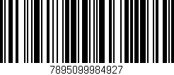 Código de barras (EAN, GTIN, SKU, ISBN): '7895099984927'