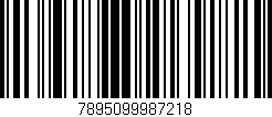 Código de barras (EAN, GTIN, SKU, ISBN): '7895099987218'