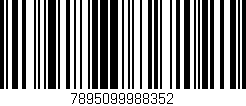 Código de barras (EAN, GTIN, SKU, ISBN): '7895099988352'