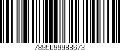 Código de barras (EAN, GTIN, SKU, ISBN): '7895099988673'