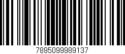 Código de barras (EAN, GTIN, SKU, ISBN): '7895099989137'