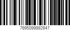 Código de barras (EAN, GTIN, SKU, ISBN): '7895099992847'