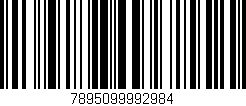 Código de barras (EAN, GTIN, SKU, ISBN): '7895099992984'