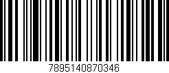Código de barras (EAN, GTIN, SKU, ISBN): '7895140870346'