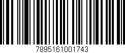 Código de barras (EAN, GTIN, SKU, ISBN): '7895161001743'