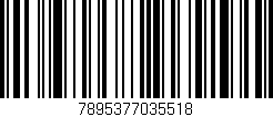 Código de barras (EAN, GTIN, SKU, ISBN): '7895377035518'