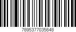 Código de barras (EAN, GTIN, SKU, ISBN): '7895377035648'