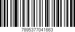 Código de barras (EAN, GTIN, SKU, ISBN): '7895377041663'