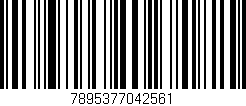 Código de barras (EAN, GTIN, SKU, ISBN): '7895377042561'