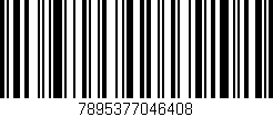 Código de barras (EAN, GTIN, SKU, ISBN): '7895377046408'