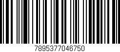 Código de barras (EAN, GTIN, SKU, ISBN): '7895377046750'