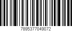 Código de barras (EAN, GTIN, SKU, ISBN): '7895377049072'