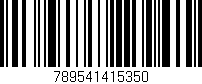 Código de barras (EAN, GTIN, SKU, ISBN): '789541415350'