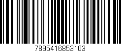 Código de barras (EAN, GTIN, SKU, ISBN): '7895416853103'