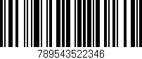 Código de barras (EAN, GTIN, SKU, ISBN): '789543522346'