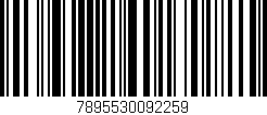 Código de barras (EAN, GTIN, SKU, ISBN): '7895530092259'
