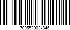 Código de barras (EAN, GTIN, SKU, ISBN): '7895570034646'