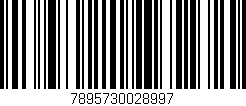 Código de barras (EAN, GTIN, SKU, ISBN): '7895730028997'