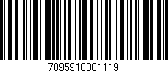 Código de barras (EAN, GTIN, SKU, ISBN): '7895910381119'