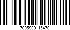 Código de barras (EAN, GTIN, SKU, ISBN): '7895988115470'