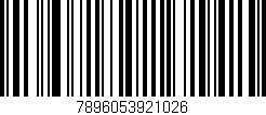 Código de barras (EAN, GTIN, SKU, ISBN): '7896053921026'