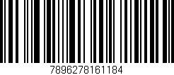 Código de barras (EAN, GTIN, SKU, ISBN): '7896278161184'