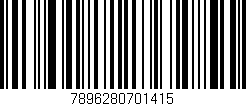 Código de barras (EAN, GTIN, SKU, ISBN): '7896280701415'