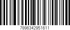 Código de barras (EAN, GTIN, SKU, ISBN): '7896342951611'