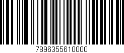 Código de barras (EAN, GTIN, SKU, ISBN): '7896355610000'