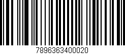 Código de barras (EAN, GTIN, SKU, ISBN): '7896363400020'