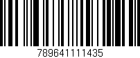 Código de barras (EAN, GTIN, SKU, ISBN): '789641111435'