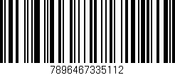 Código de barras (EAN, GTIN, SKU, ISBN): '7896467335112'