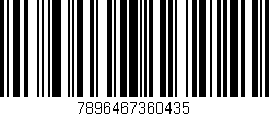 Código de barras (EAN, GTIN, SKU, ISBN): '7896467360435'