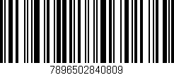 Código de barras (EAN, GTIN, SKU, ISBN): '7896502840809'