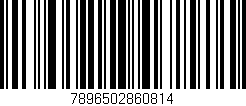 Código de barras (EAN, GTIN, SKU, ISBN): '7896502860814'