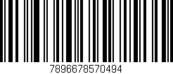 Código de barras (EAN, GTIN, SKU, ISBN): '7896678570494'