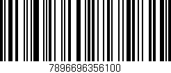 Código de barras (EAN, GTIN, SKU, ISBN): '7896696356100'