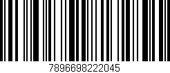 Código de barras (EAN, GTIN, SKU, ISBN): '7896698222045'