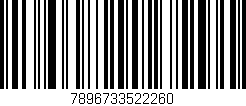 Código de barras (EAN, GTIN, SKU, ISBN): '7896733522260'