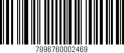 Código de barras (EAN, GTIN, SKU, ISBN): '7896760002469'