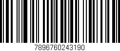 Código de barras (EAN, GTIN, SKU, ISBN): '7896760243190'